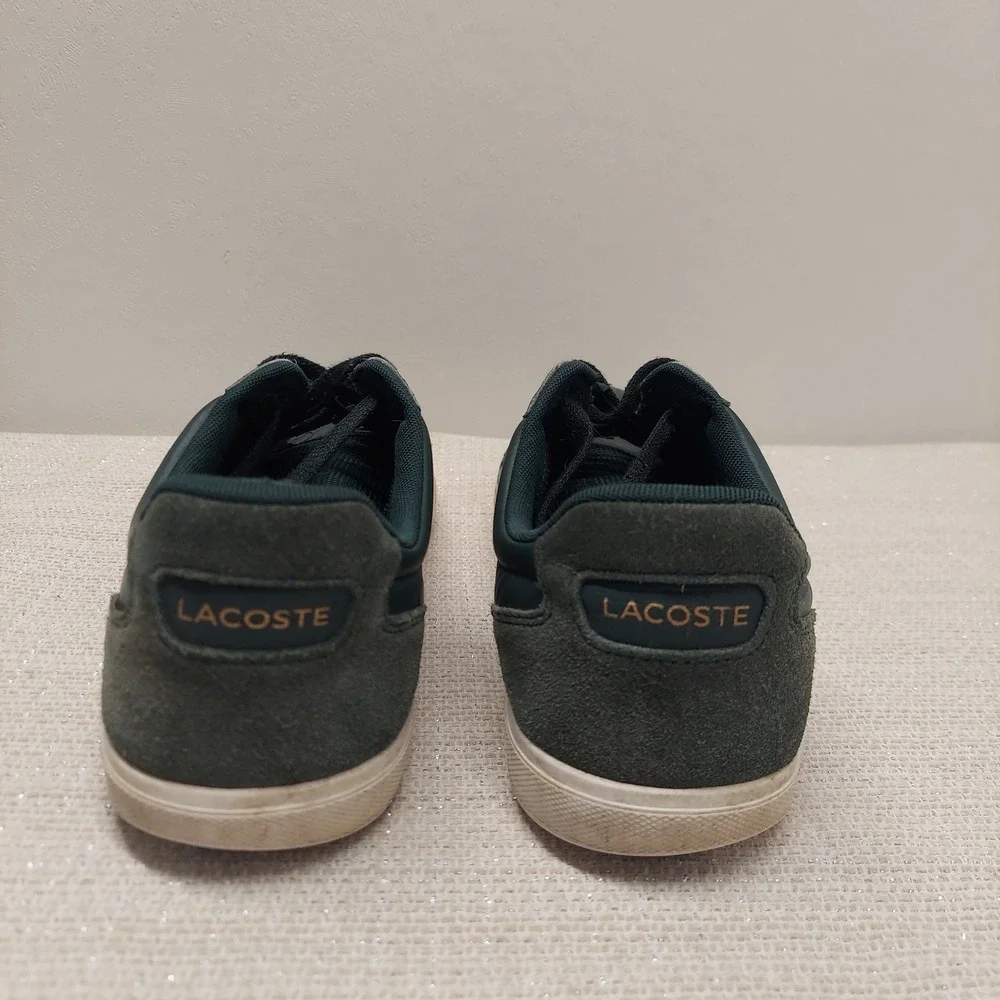 Lacoste Europa 319 1 Mens Green Leather Sneakers 7-38SMA00172D2 Size 10.5